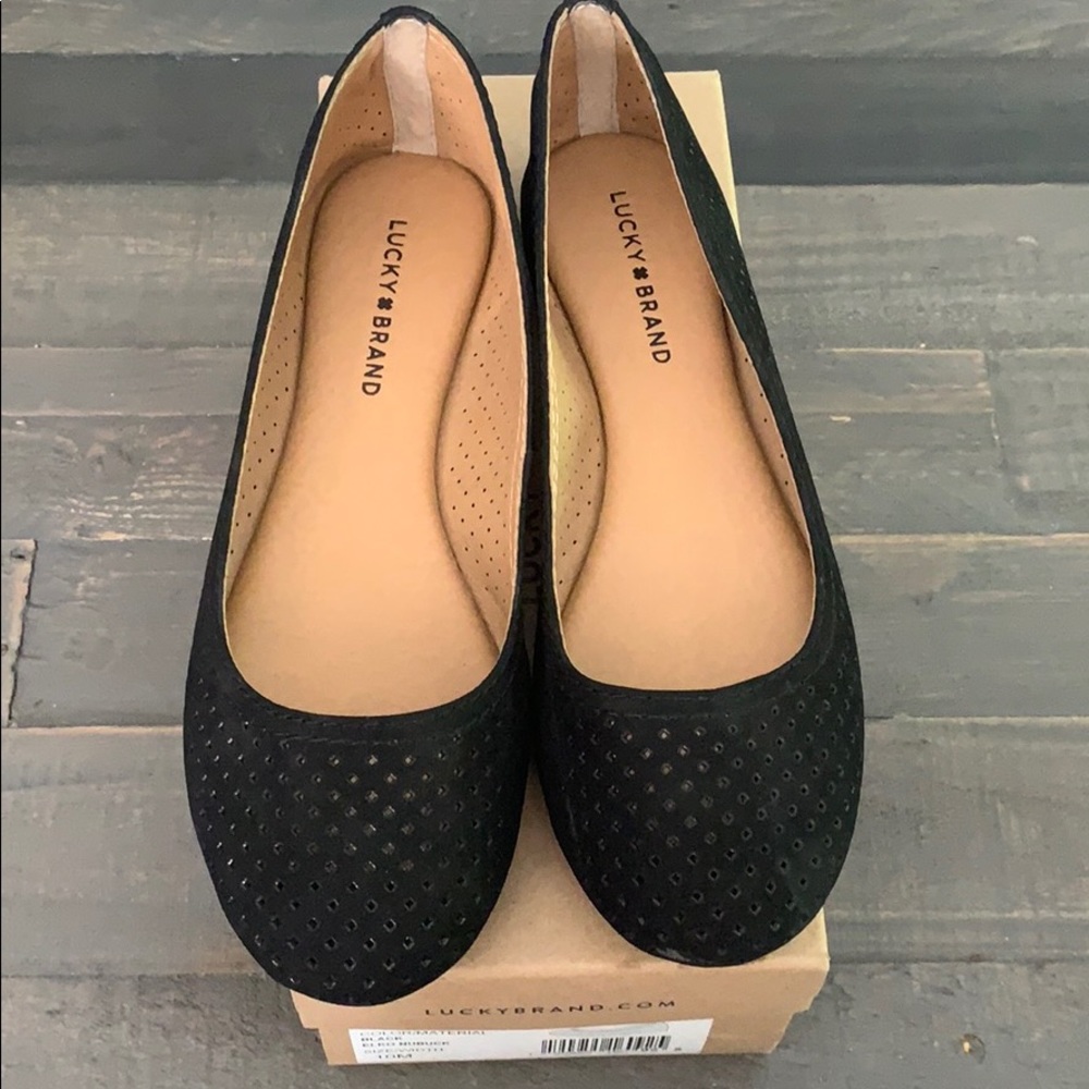 Lucky brand ballet flats size 10